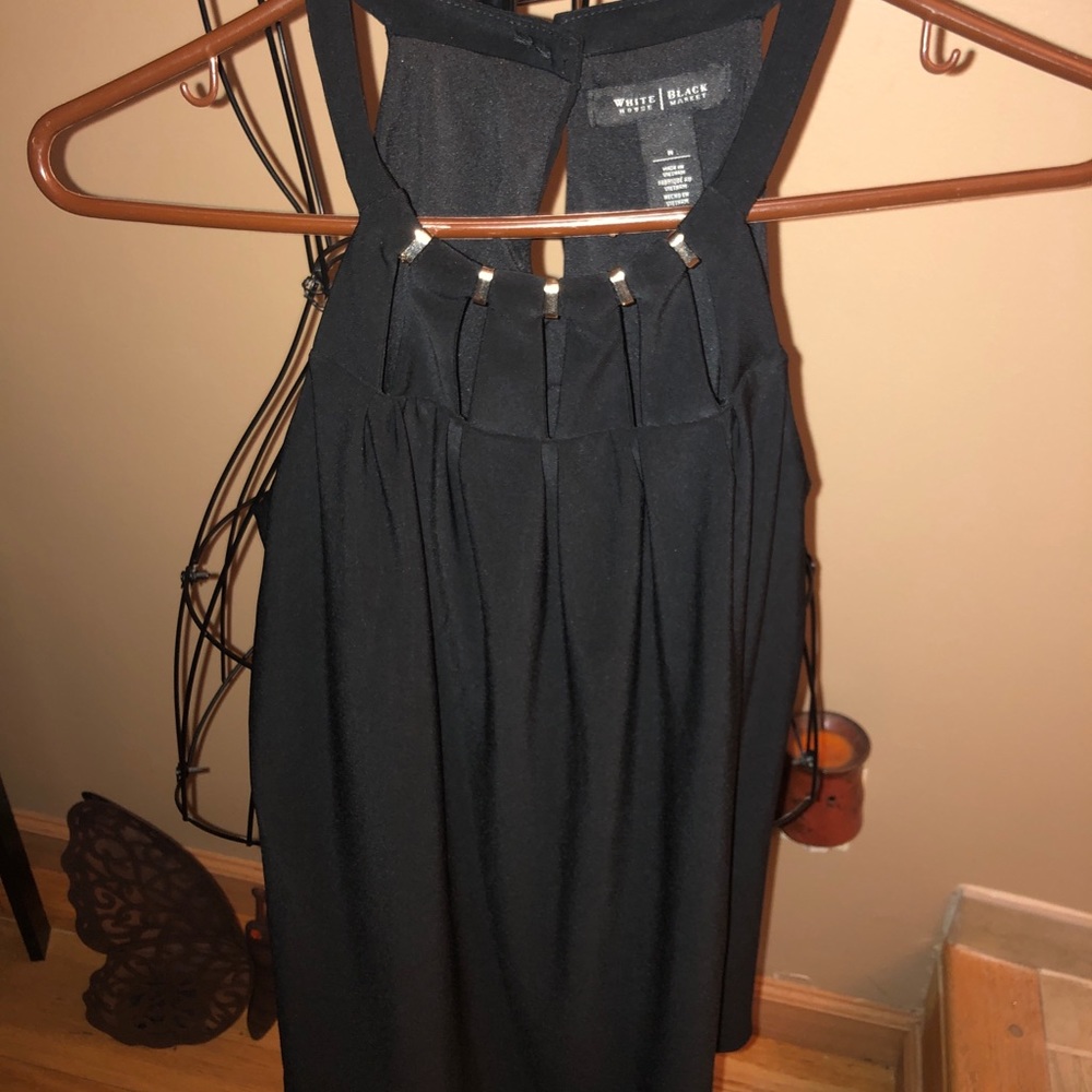 White House Black Market Black Tank Blouse